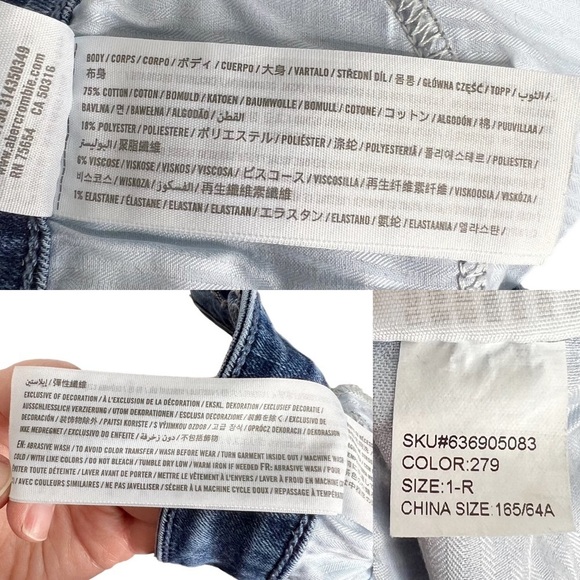 Hollister High Rise Crop Super Skinny Distressed Jeans - Picture 12 of 12